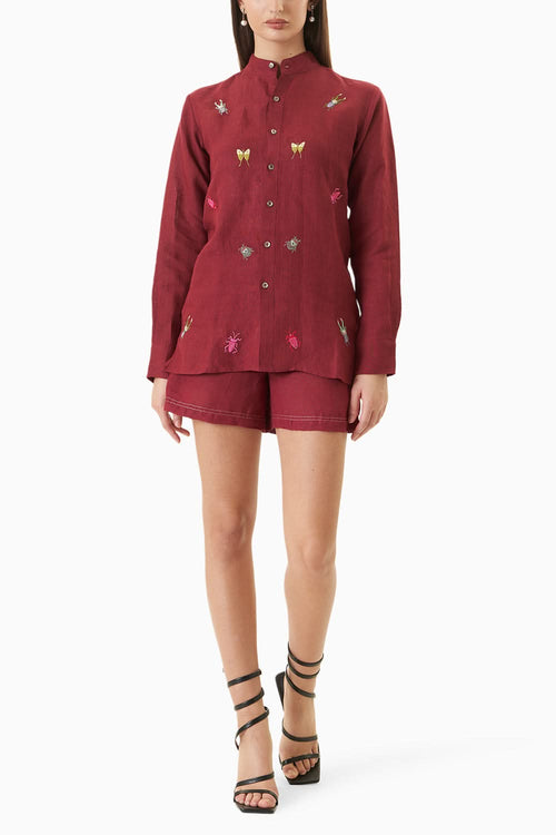 Burgundy Bugs Set