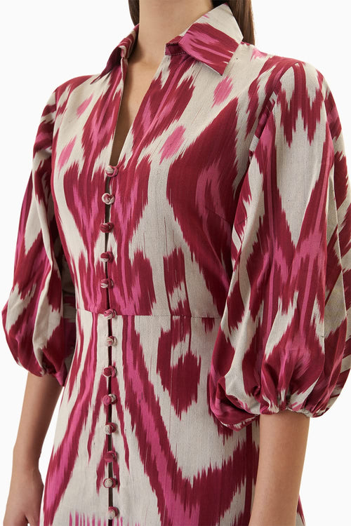 Burgundy Jodhpur Dress