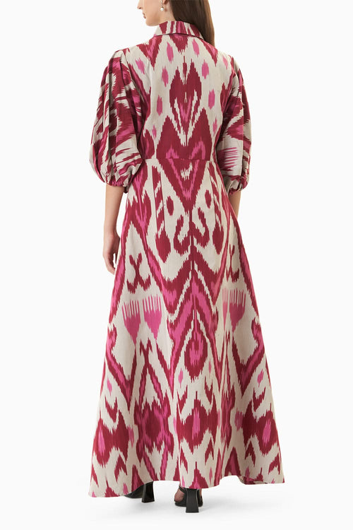 Burgundy Jodhpur Dress