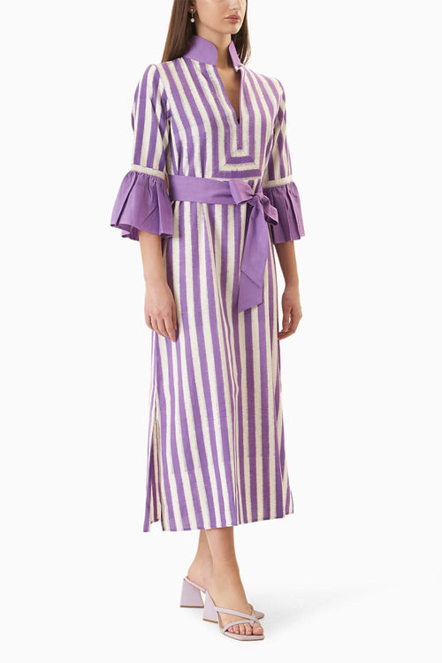 Purple White Amethyst Dress