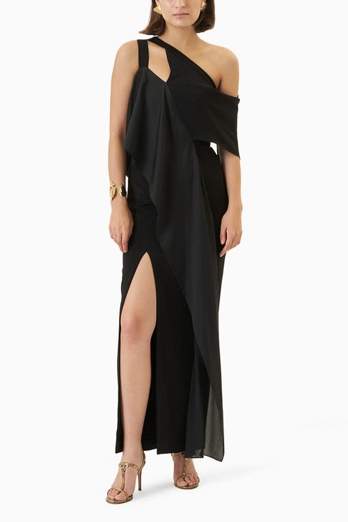 Noir One Cold Shoulder Fitted Gown