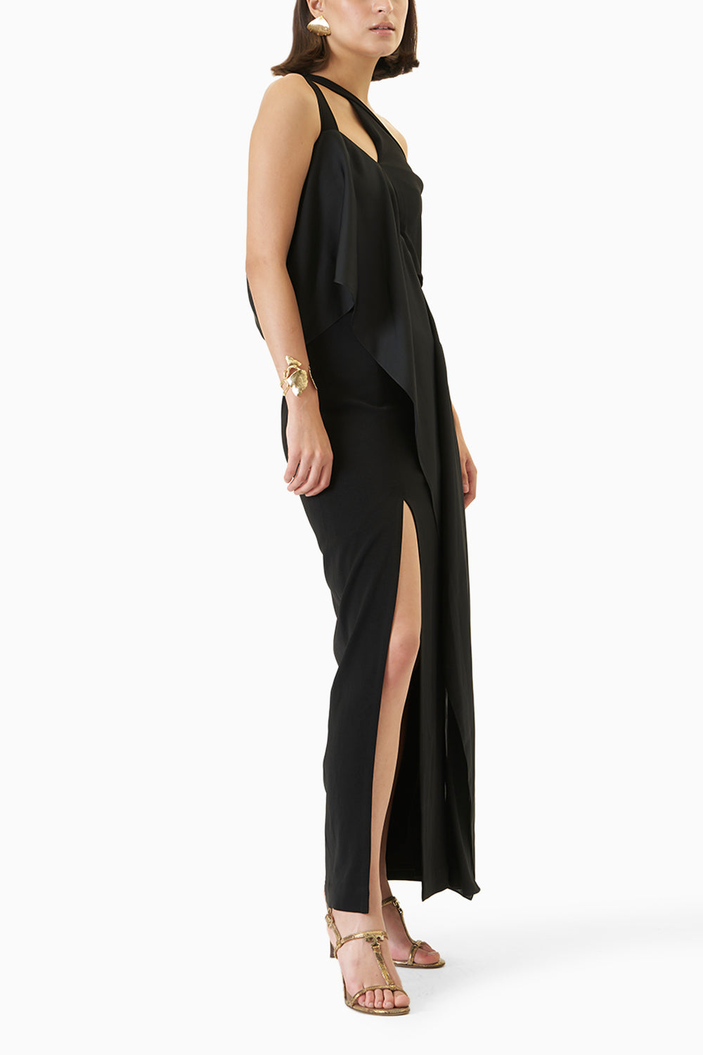 Noir One Cold Shoulder Fitted Gown