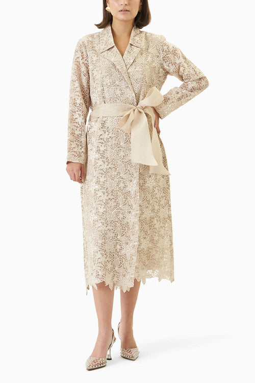 Ivory Charlotte Trench Coat