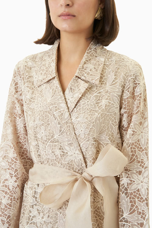Ivory Charlotte Trench Coat