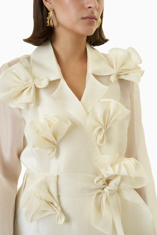 Ivory Bianca Trench with Pants