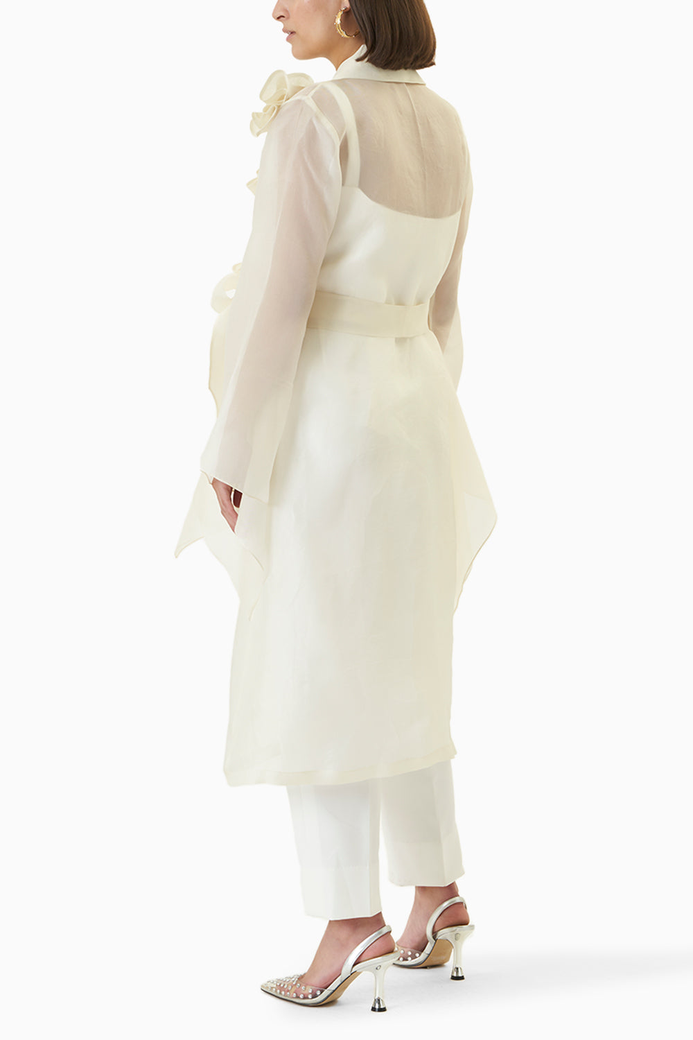 Ivory Bianca Trench with Pants