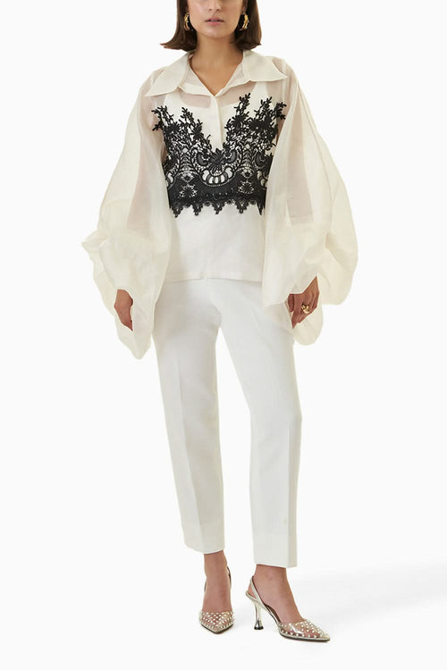 Black Lace Ivory Luna Top
