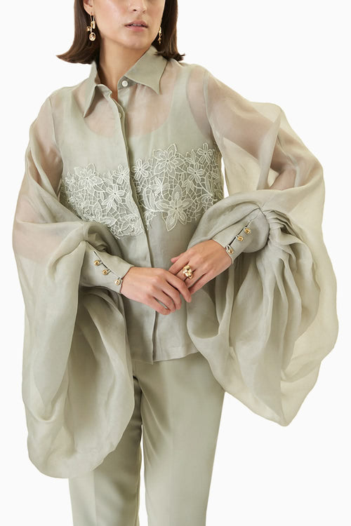 Sage Green Luna Malipoo Coord Set