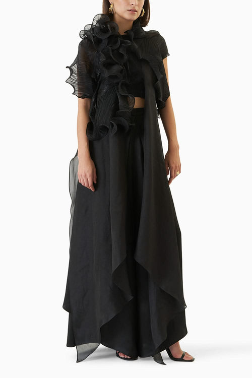 Black Vanessa and Juliet Coord Set