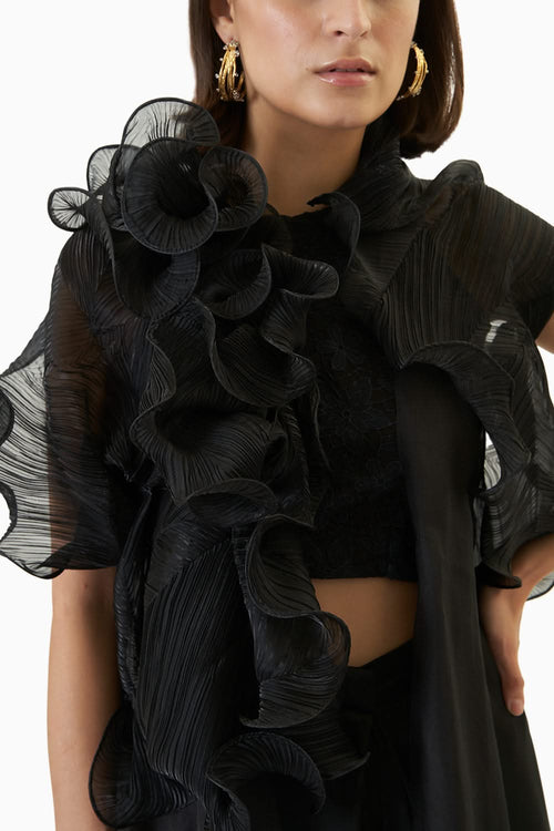 Black Vanessa and Juliet Coord Set