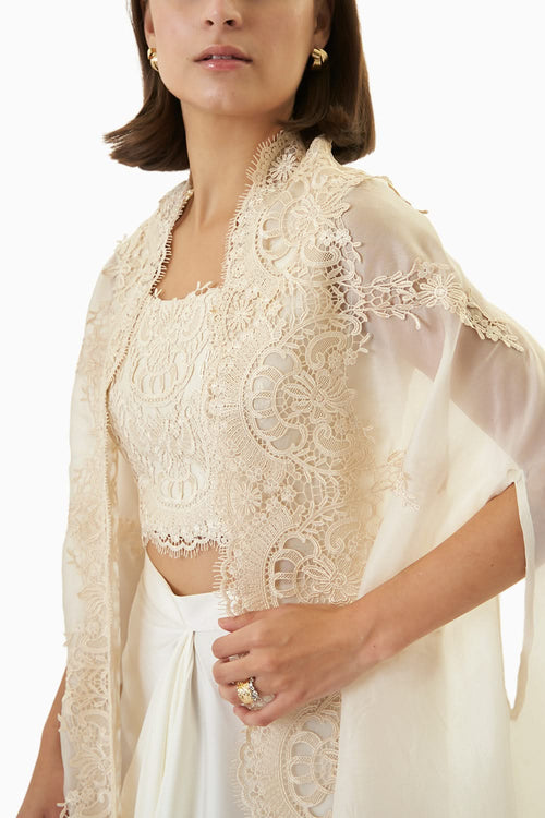 Ivory Organza Fusion Set