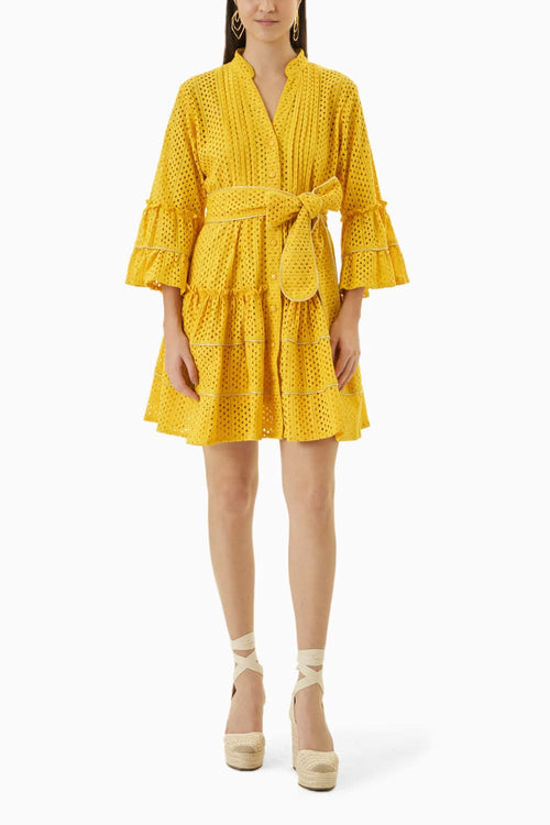 Kisa Yellow Mini Dress