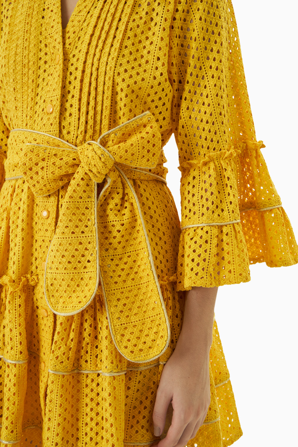 Kisa Yellow Mini Dress