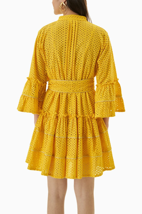 Kisa Yellow Mini Dress
