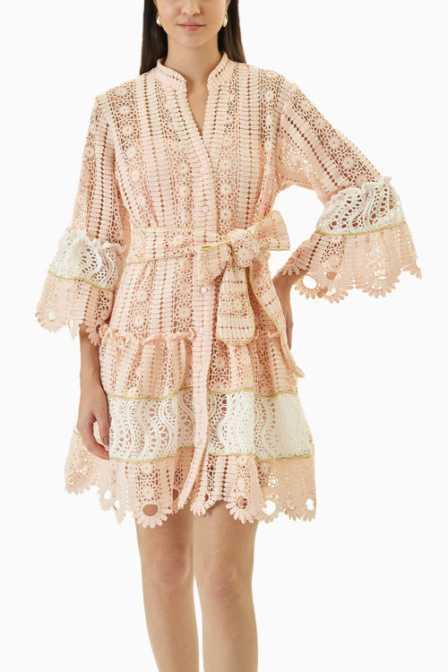 Leana Pink Mini Dress