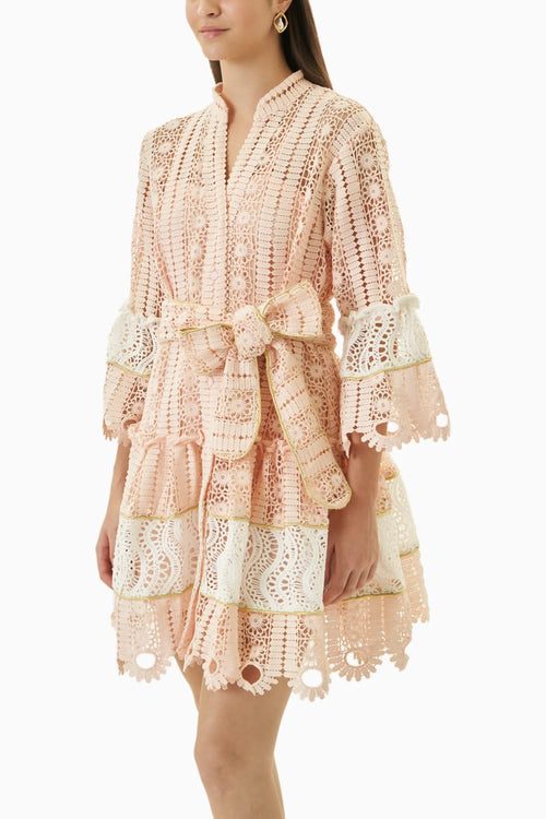 Leana Pink Mini Dress