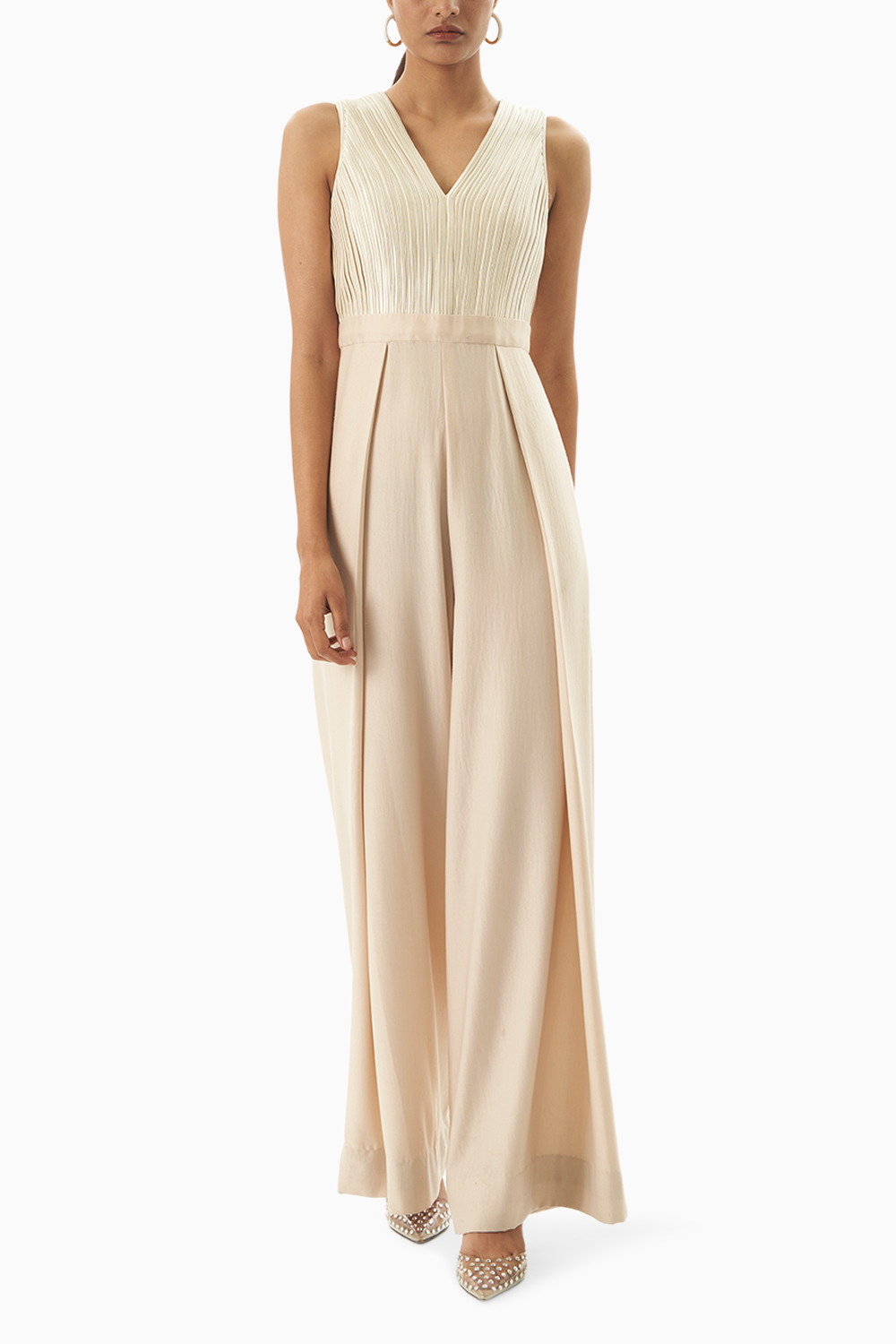 Ivory Chord Jumpsuit