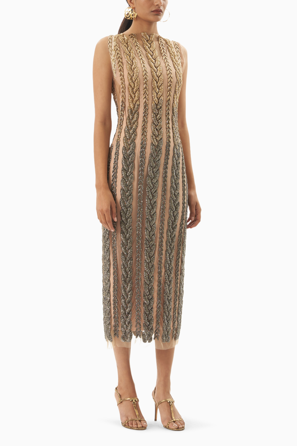 Knitted Metallic Dress