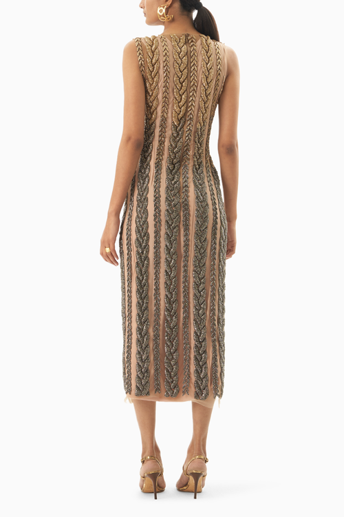 Knitted Metallic Dress