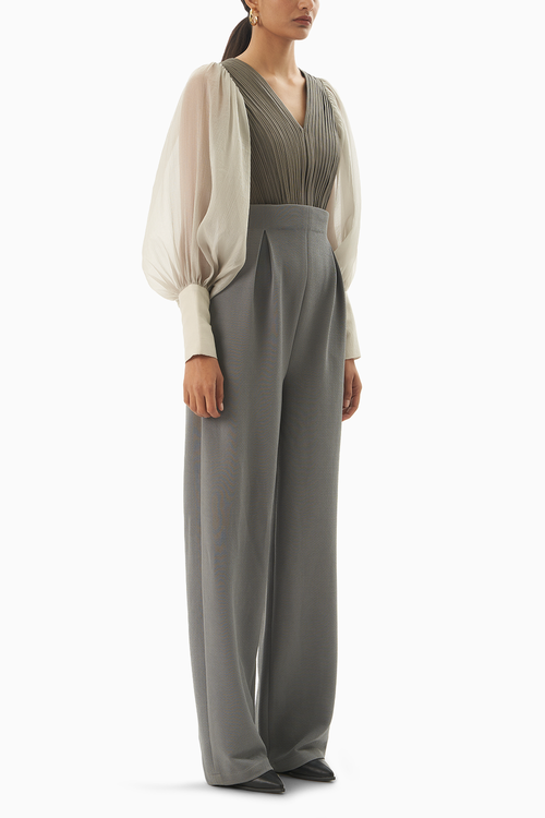 Grey Chord Jumpsuit