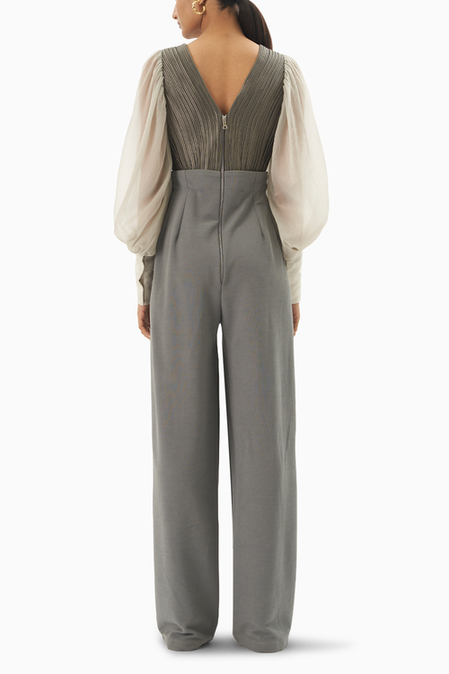 Grey Chord Jumpsuit