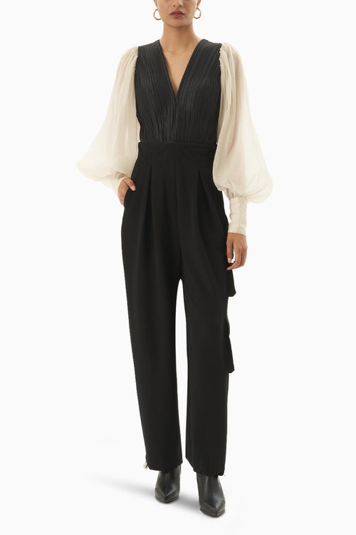 Monochrome Chord Jumpsuit