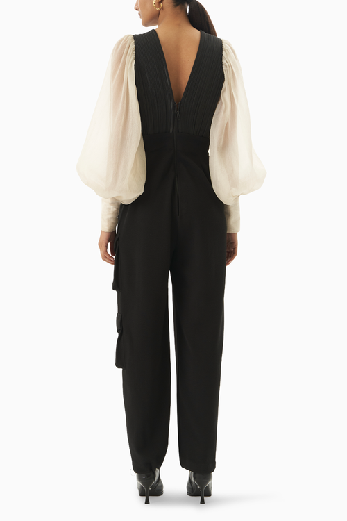 Monochrome Chord Jumpsuit