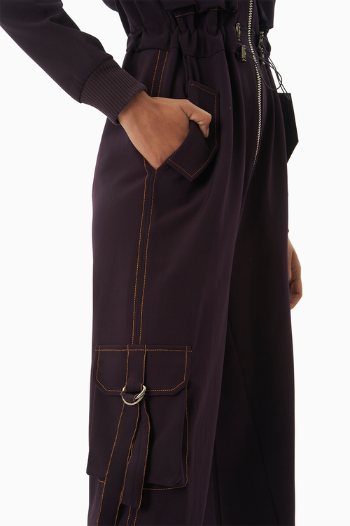Cargo Purple Boiler Suit