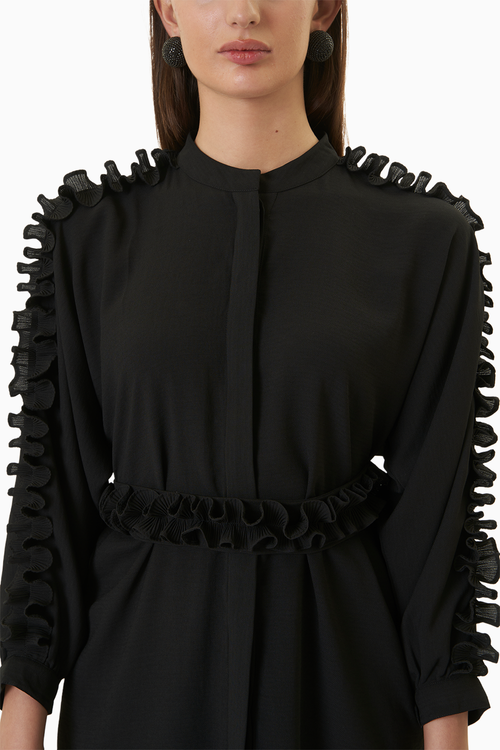 Black Frill Co-ord Set
