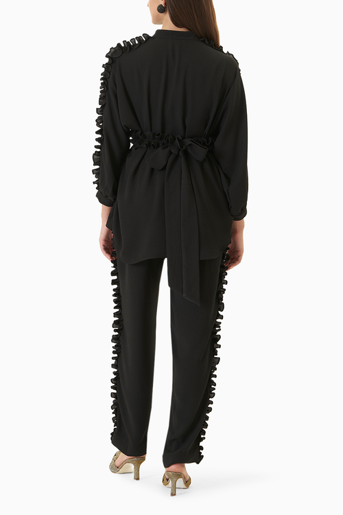 Black Frill Co-ord Set