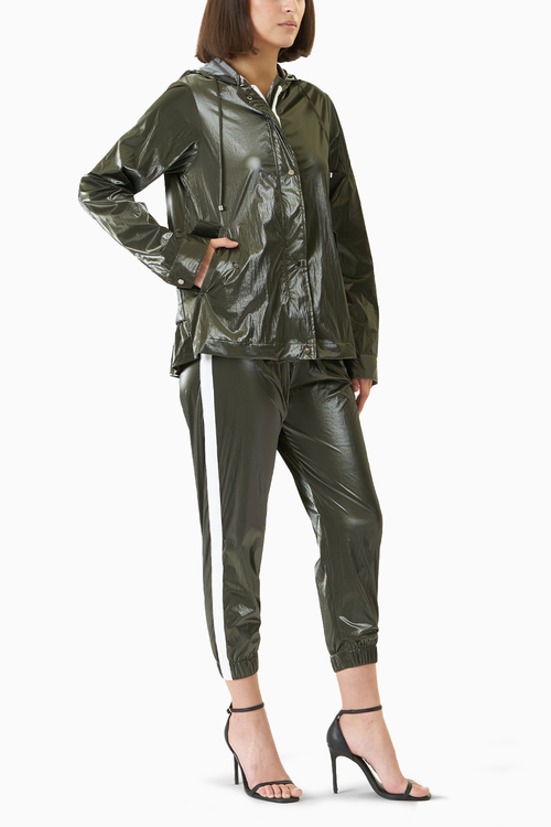 All weather Metallic Black Co-ord Set