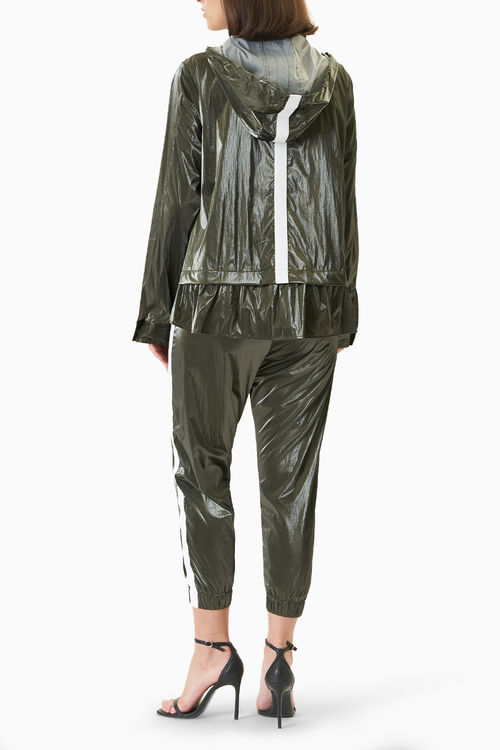All weather Metallic Black Co-ord Set