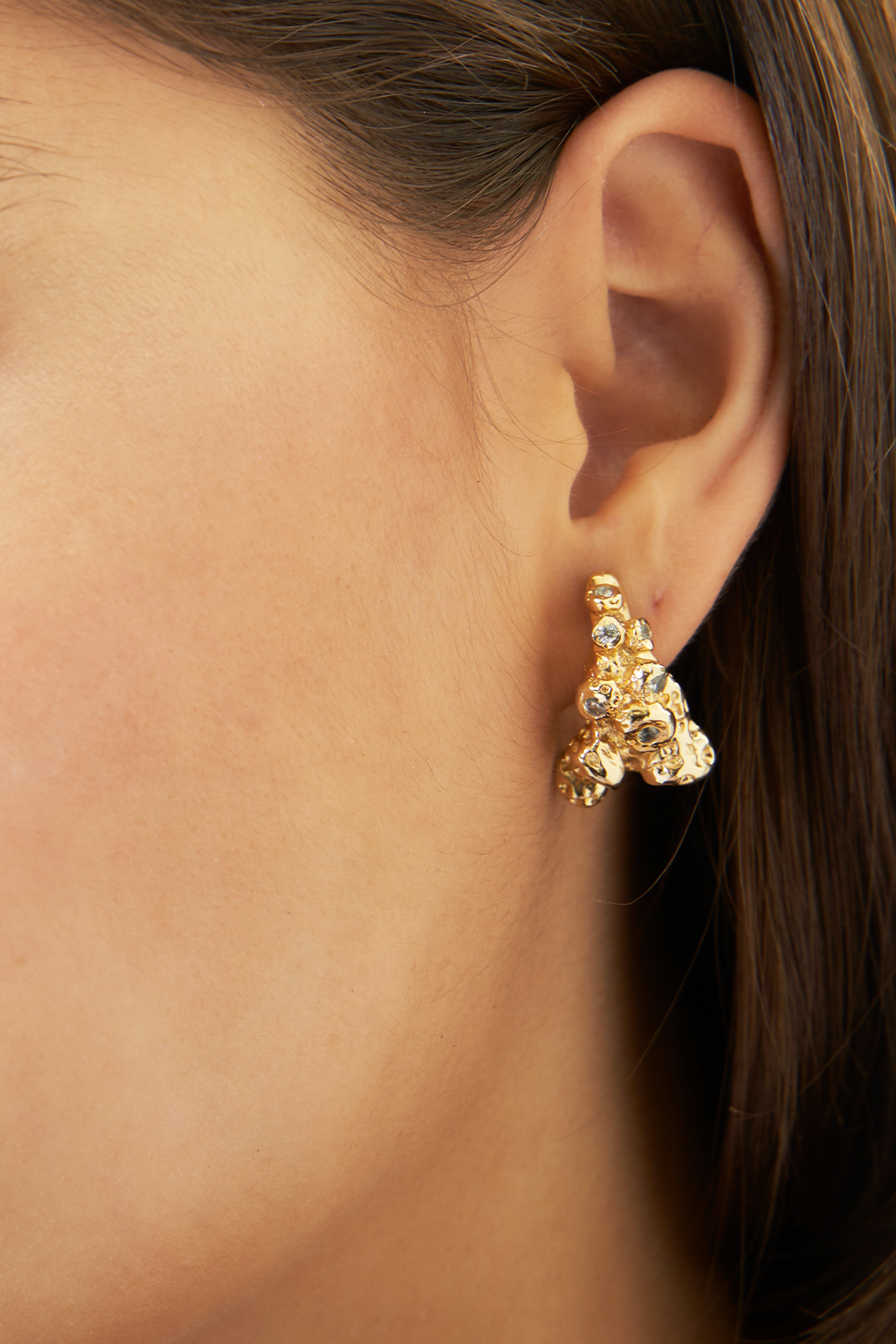 Jewelled Nugget Earrings