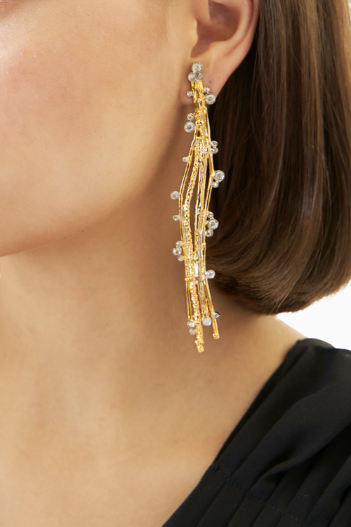 Jewelled Twiggy Earrings