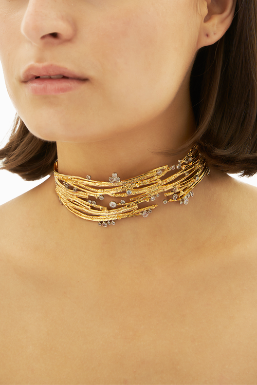 Jewelled Classic Twiggy Choker