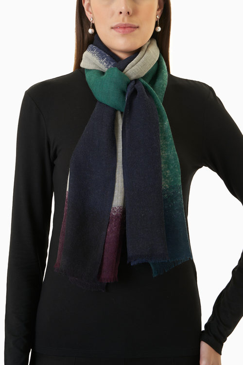 Classic Dip Dye Wool Scarf