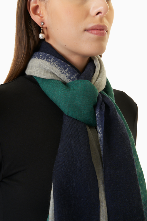 Classic Dip Dye Wool Scarf