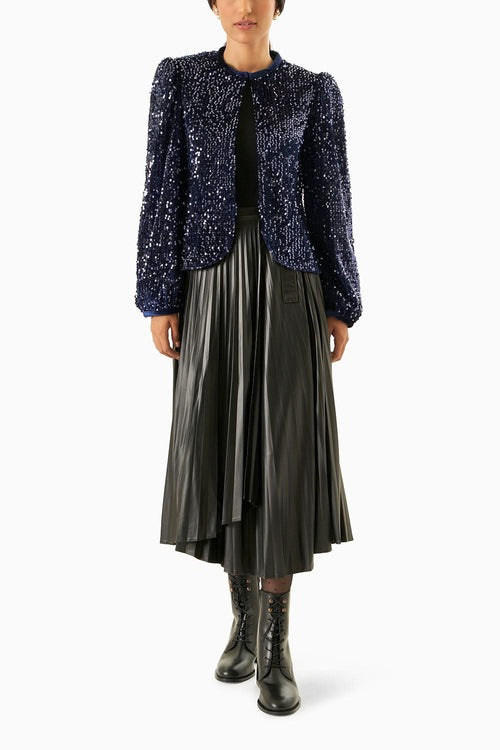Blue Sequin Bolero Jacket