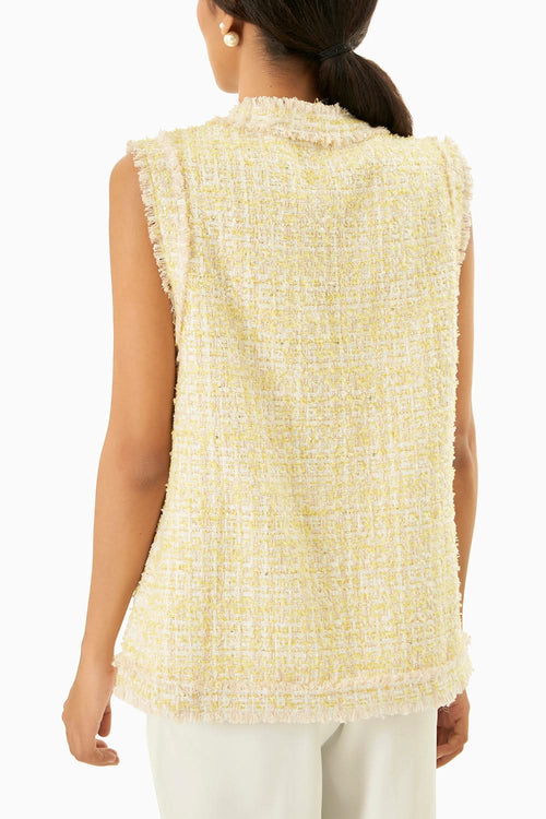 Yellow Tweed Cherie Jacket