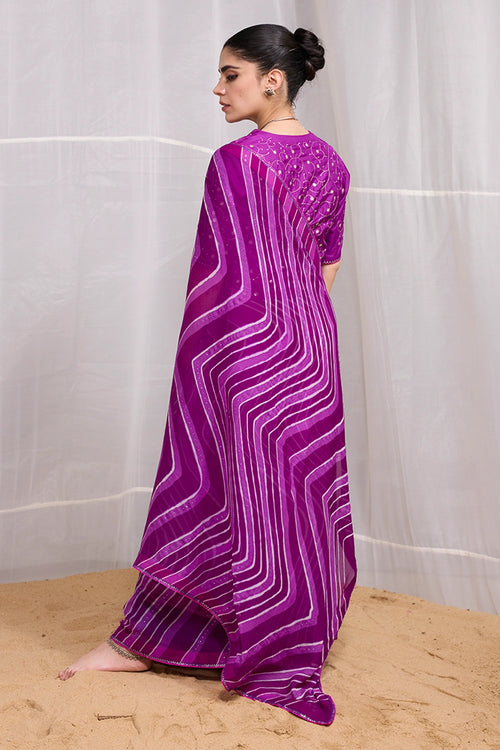 Purple Tarang Saree