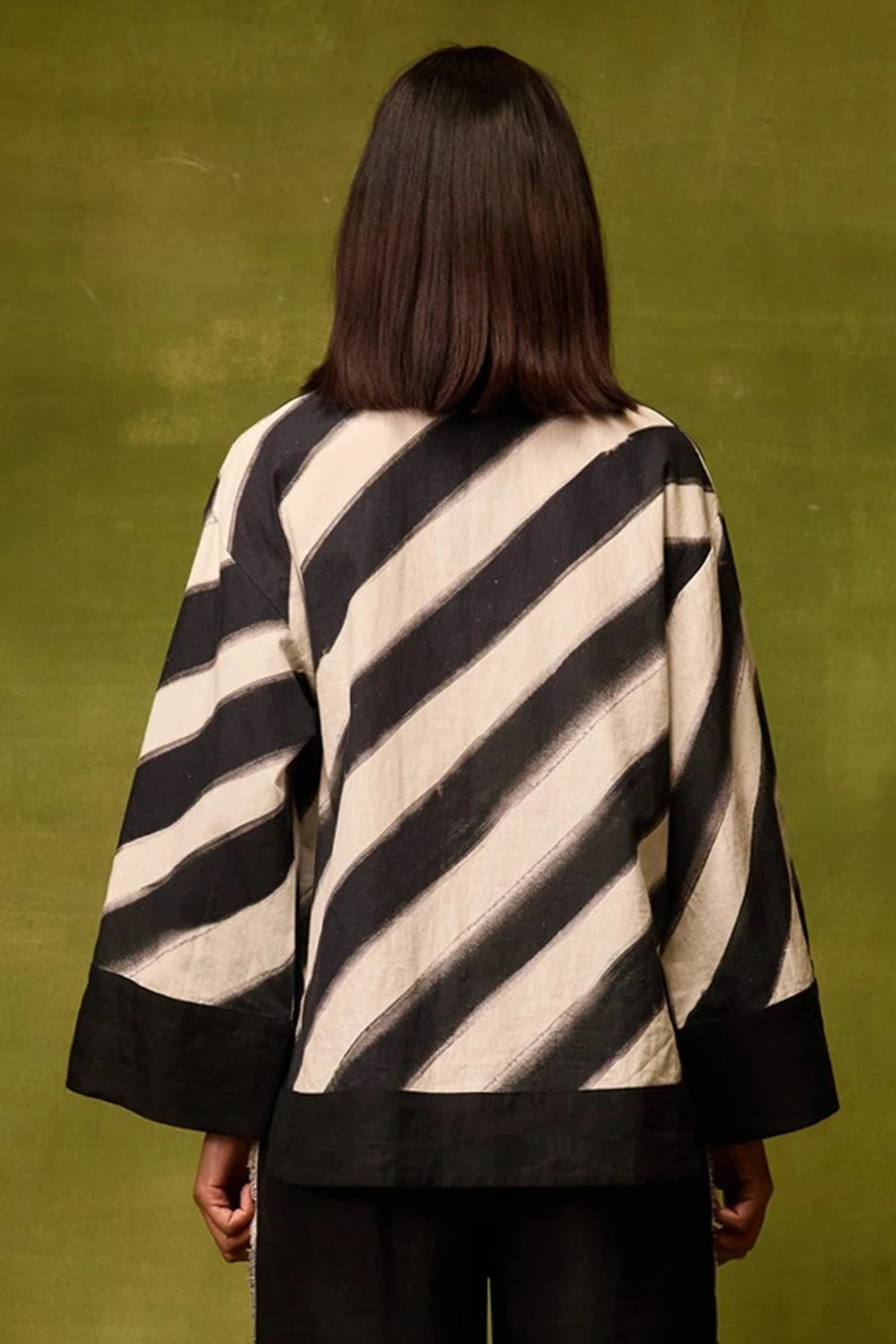 Vienna Stripe Kaftan Top