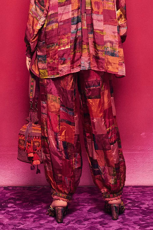 Patchwork and Embroidered Anvika Pant