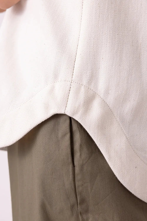 Dorothy Off White Handwoven Denim Top