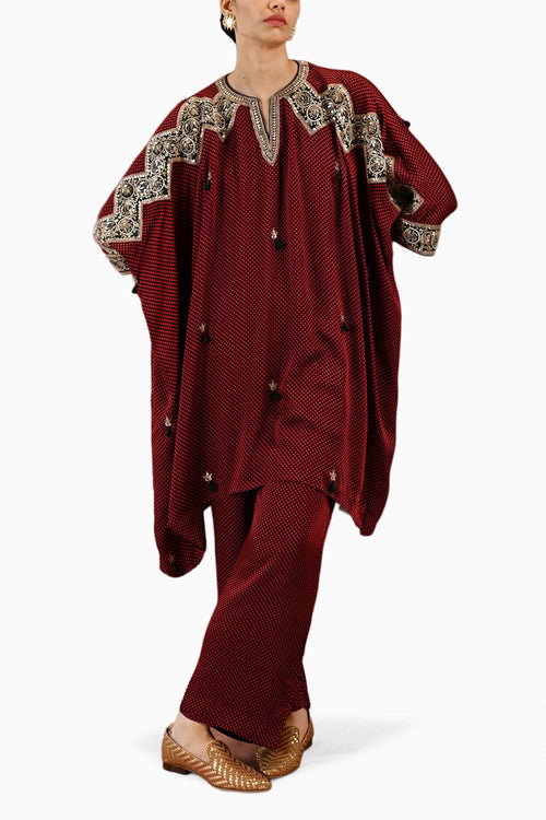 Paisley Taal Kaftan Set
