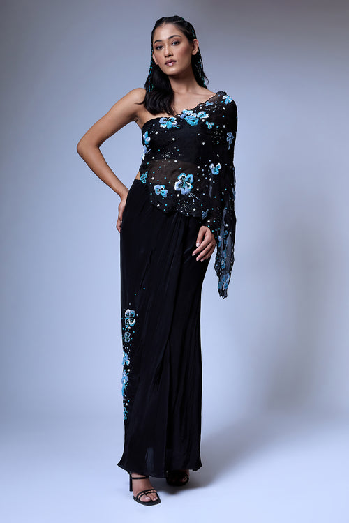 The Floral Burst Cape Set