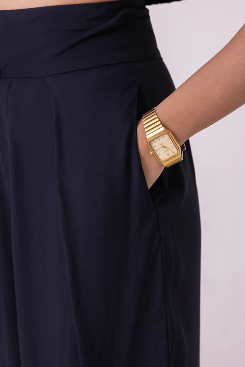 Elinor Black Barrel Pants