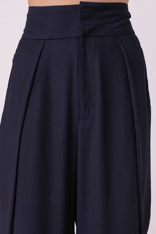 Elinor Black Barrel Pants