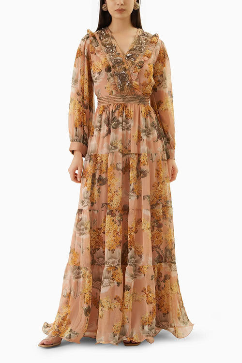 Muticolored Joiy Maxi Dress