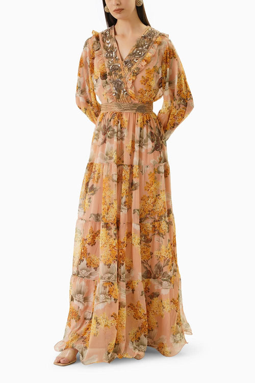 Muticolored Joiy Maxi Dress