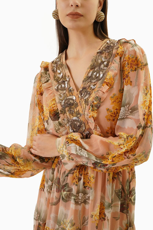 Muticolored Joiy Maxi Dress